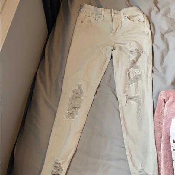 AE light wash jeans.